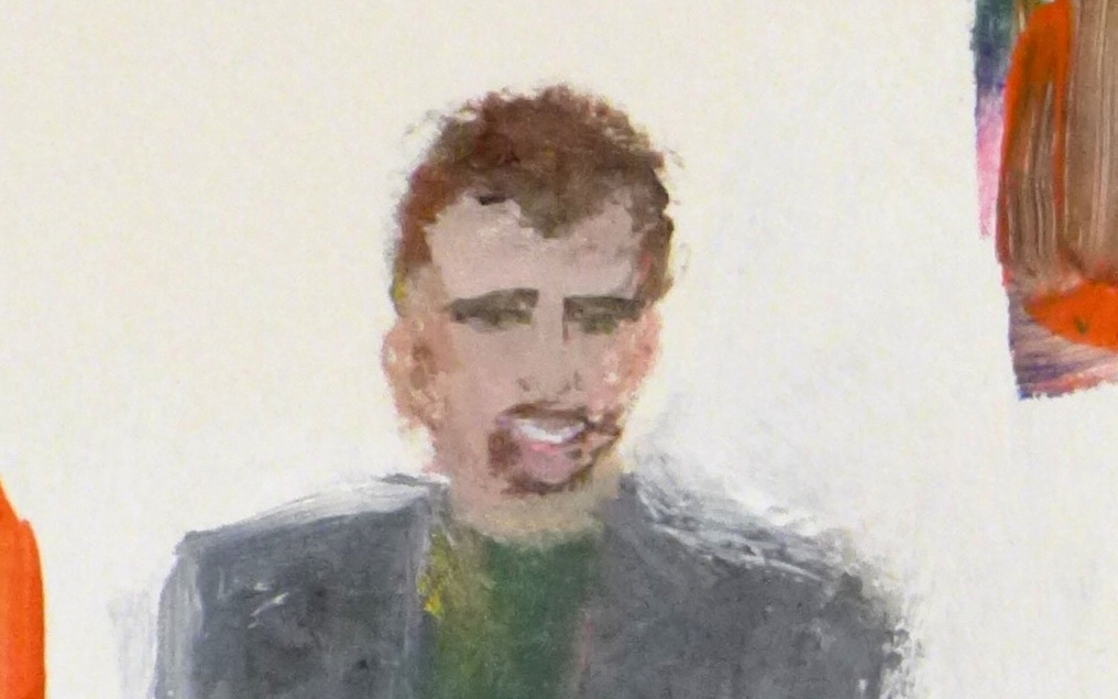 Painting of Aaron Sylvan by Franco Mondini-Ruiz