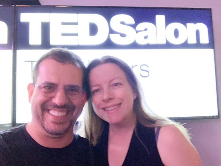 Aaron Sylvan and Janet Esquirol Sylvan at TED Salon