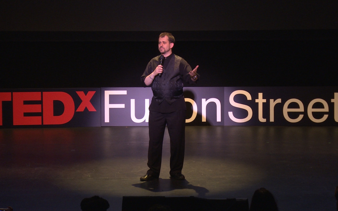 AaronSylvan on TEDxFultonStreet stage