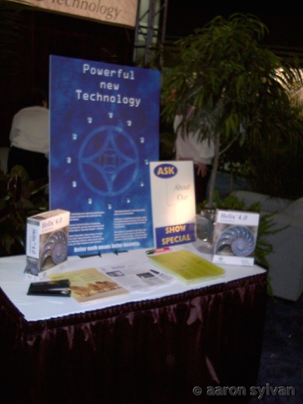 One Technology 2001 International Poultry Expo — Table Display for Helix Software in Boxes