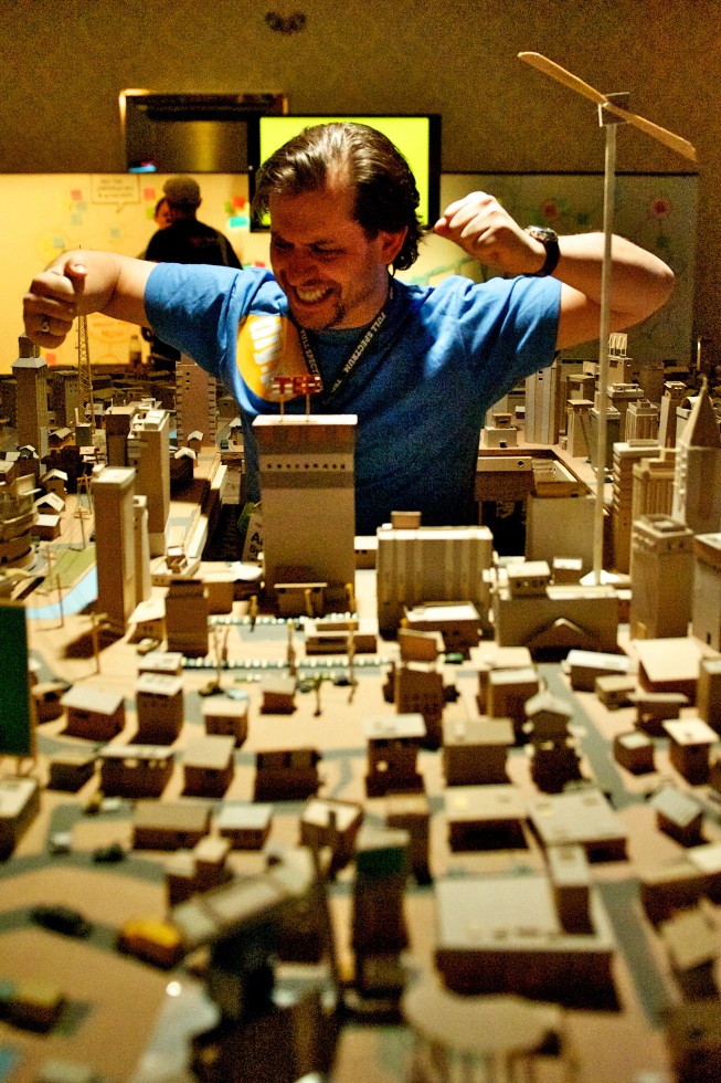 TED2012 City of the Future (Aaron Sylvan as Godzilla)
