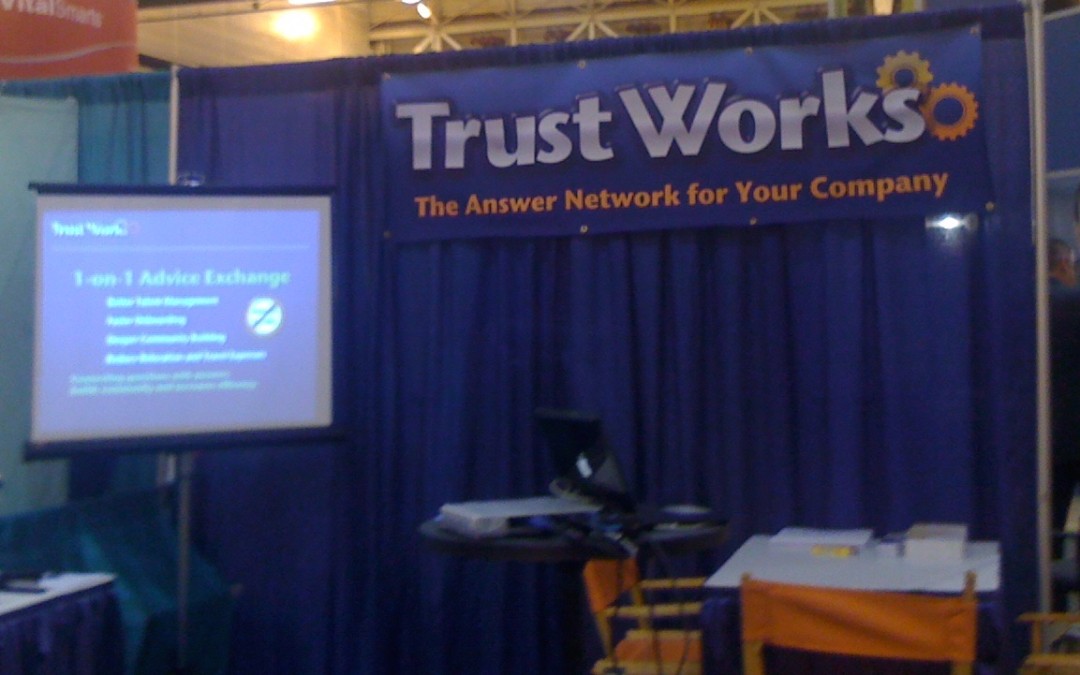 TrustWorks - booth at SHRM