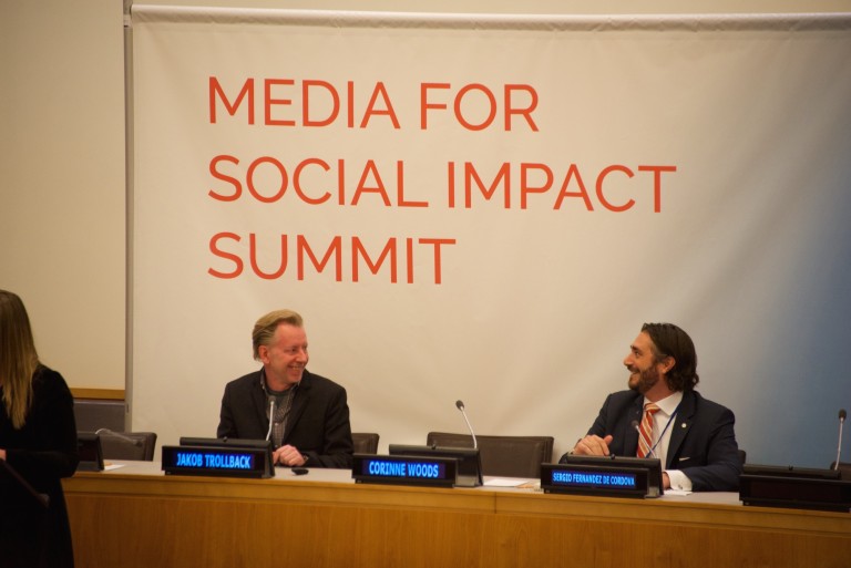 Jakob Trollbäck and Sergio Fernandez de Cordova at Media for Social Impact 2015