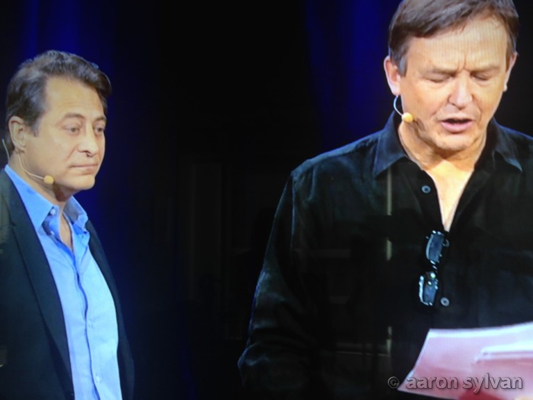 X-Prize founder Peter Diamandis, with TED Curator Chris Anderson