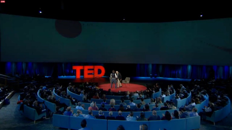 TED2015 'Truth or Dare' stage from balcony