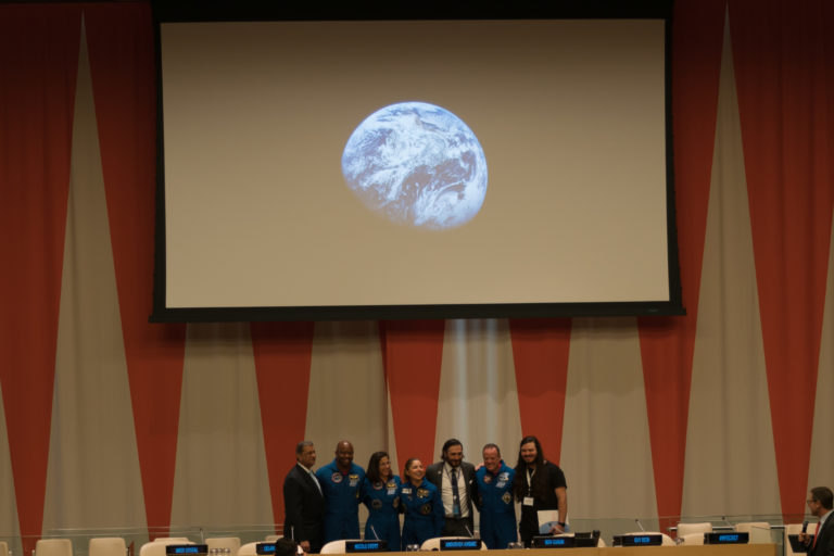 Astronauts, including first Female and first Muslim Space Tourist Anousheh Ansari