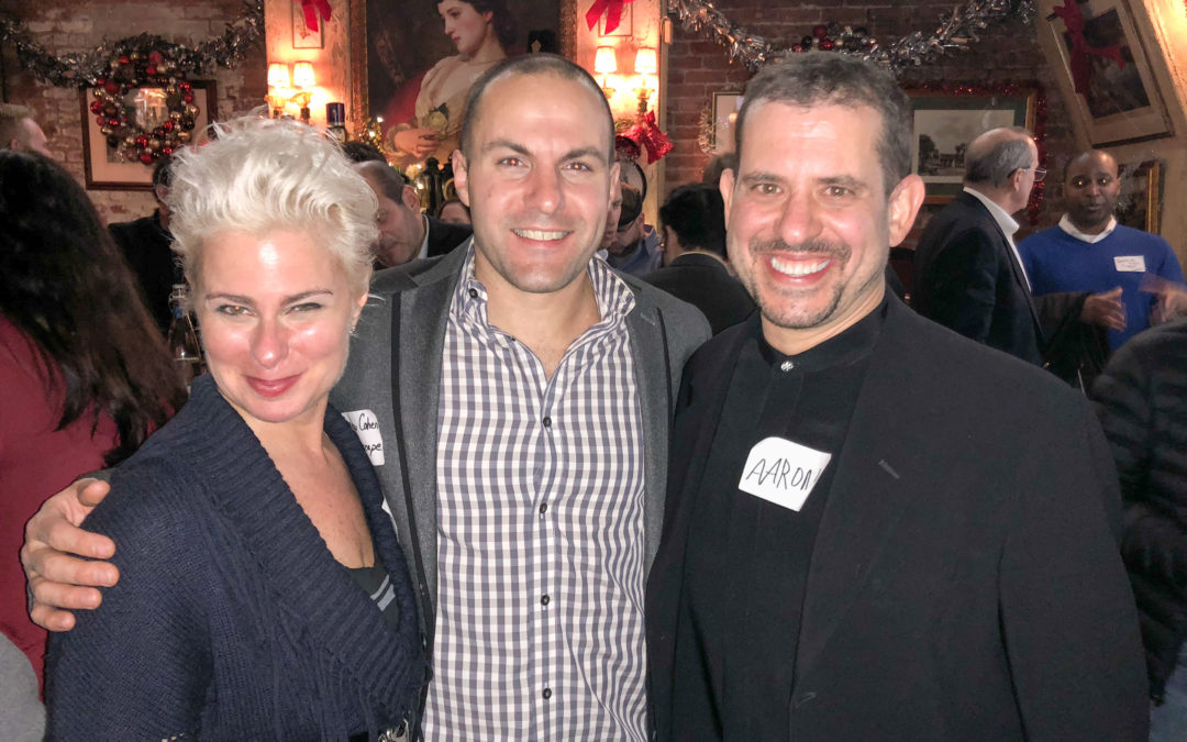 Founders' Roundtable Holiday Party (Lori Cheek, Andrew Cohen, Aaron Sylvan) taken 2017-12-11