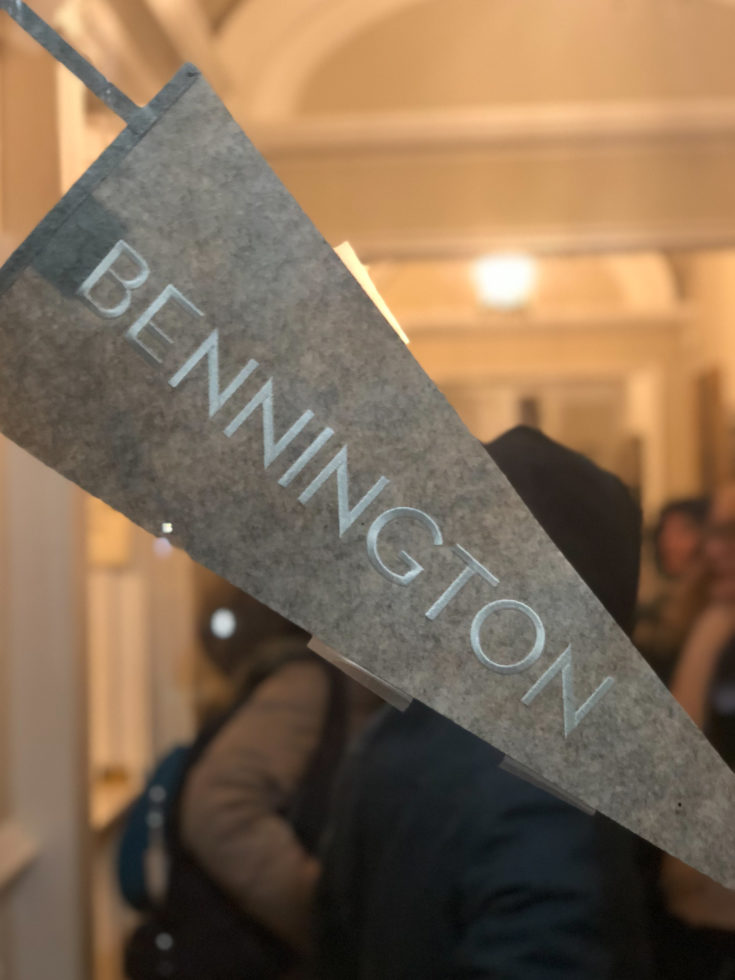 Bennington College, my alma mater. (I don't remember "pennants" being our thing, but I guess times change...)