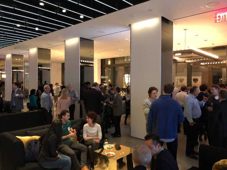 Entrepreneurs mingle at Founders Roundtable, Cadillac House 2018-01-29