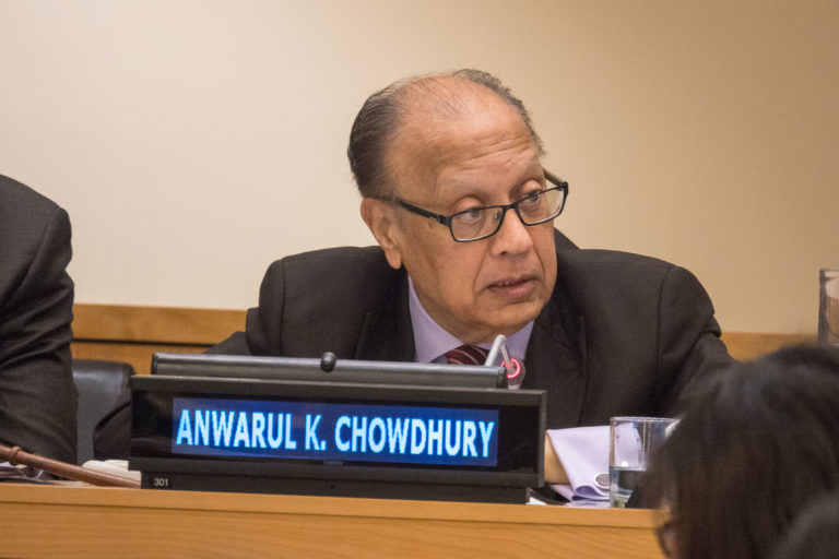 Ambassador Anwarul K. Chowdhury at Power of Collaboration at UN (photo by Aaron Sylvan) taken 2018-03-05