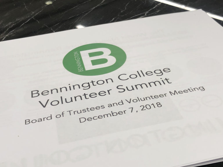 Bennington College Board Meeting 2018-12-07