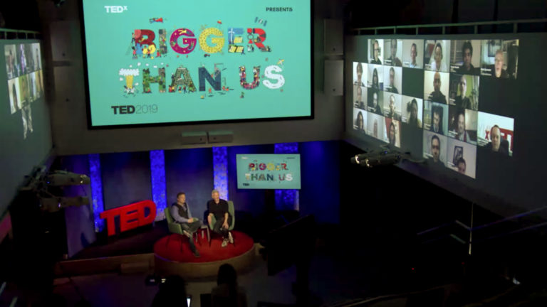 Chris Anderson and Jay Herratti in TEDx Community Hangout