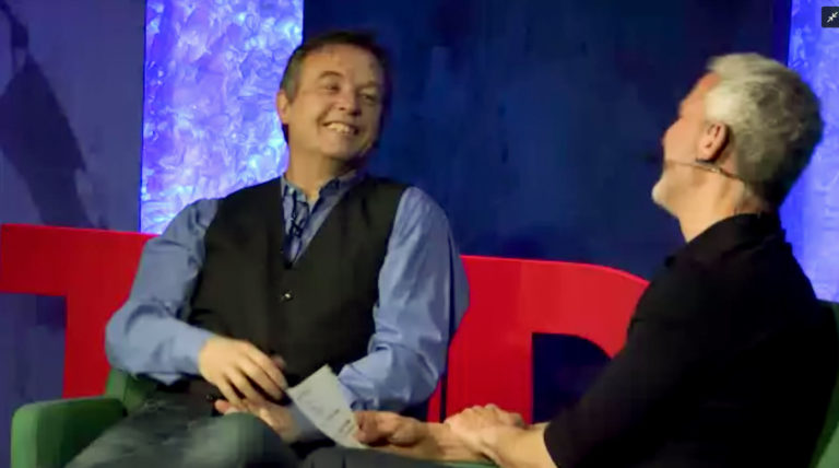 Chris Anderson and Jay Herratti in TEDx Community Hangout